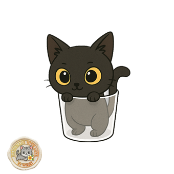 Gatto Nero Bicchiere