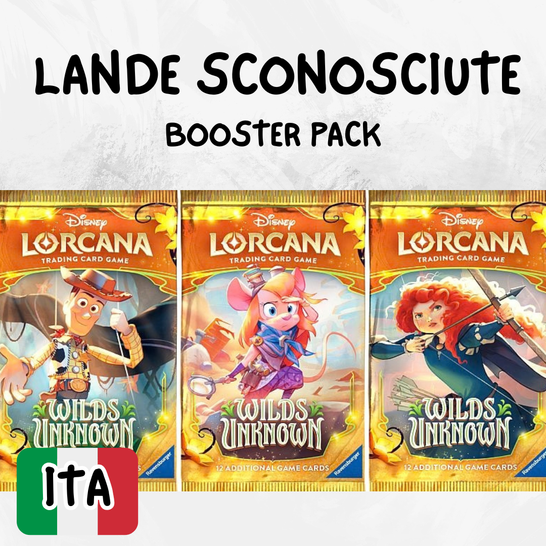 LORCANA - BOOSTER PACK -  LANDE SCONOSCIUTE- ITA