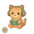 Gattino Giocatore Arancio