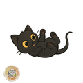 Gatto Nero Sdraiato