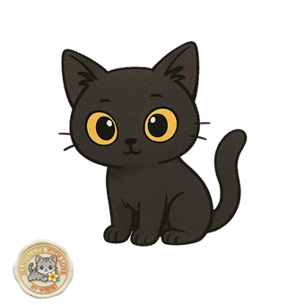 Gatto Nero Seduto