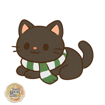 Gatto Sciarpa Verde