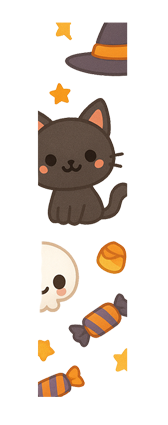 Segnalibro Halloween Gatto